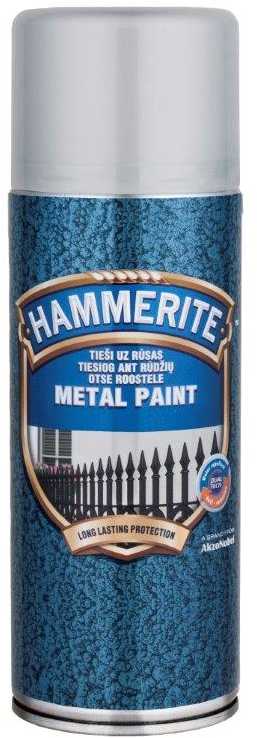 Aerozoliniai dažai Hammerite Hammered, dekoratyviniai, juoda sp., 0.4 l