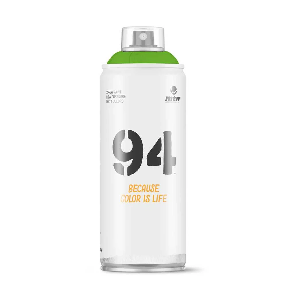 Aerozoliniai dažai Montana Fluorescent 94, paprastieji, žalia sp., 0.4 l