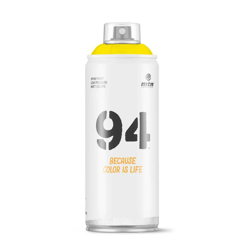Aerozoliniai dažai Montana Fluorescent 94, paprastieji, geltona sp., 0.4 l