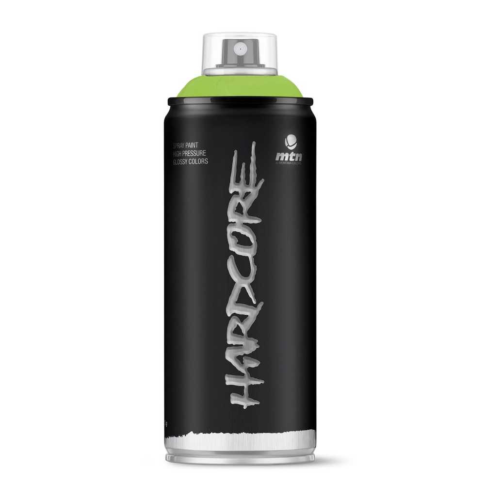 Aerozoliniai dažai Montana Hardcore, paprastieji, šviesiai žalia sp., 0.4 l