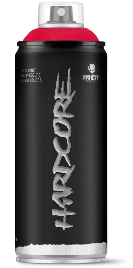 Aerozoliniai dažai Montana Hardcore, paprastieji, šviesiai raudona sp., 0.4 l