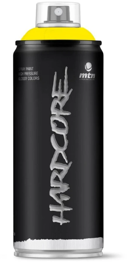 Aerozoliniai dažai Montana Hardcore, paprastieji, šviesiai geltona sp., 0.4 l