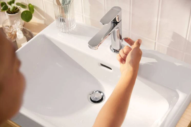 Kriauklės maišytuvas Hansgrohe Ribs S 72517000, chromuotas.
