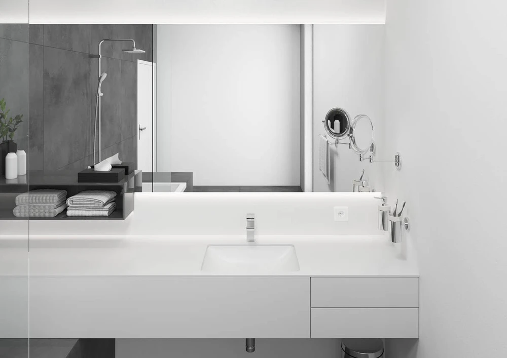 Kriauklės maišytuvas Hansgrohe Vernis Shape 71561000, chromuotas.