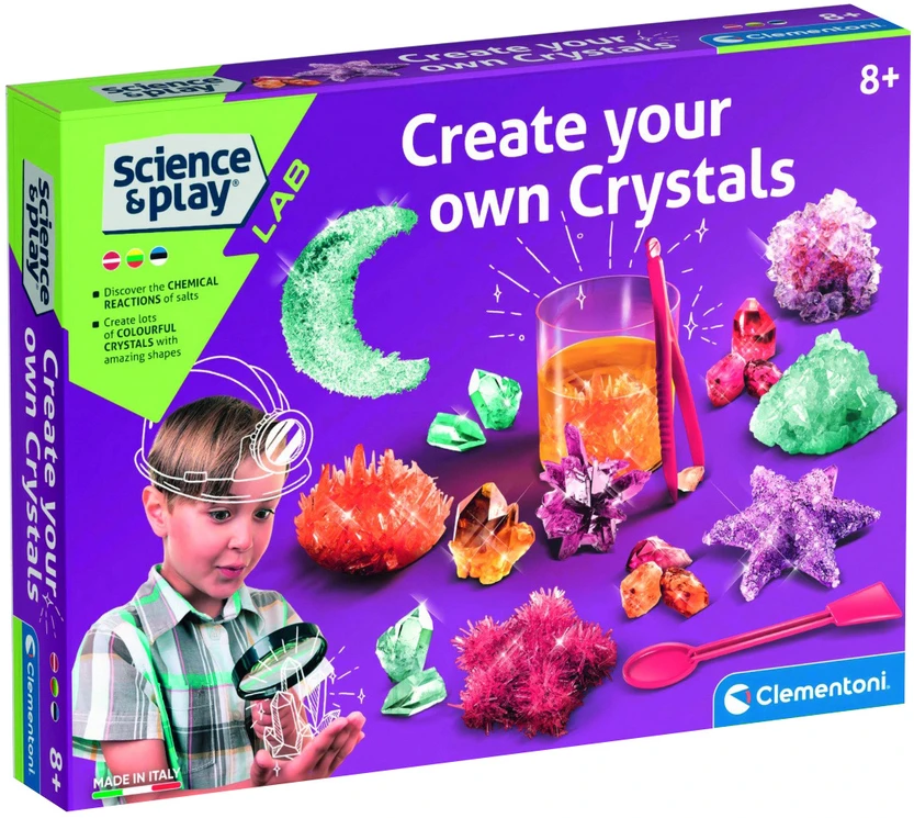 Žaidimas kristalų laboratorija Clementoni 50369, įvairių spalvų