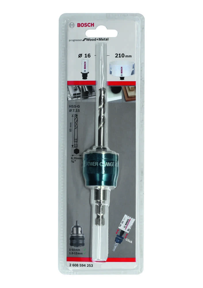 Grąžtas Bosch PC Plus adapteris 3/8" ir HSS-G 7,15x85 mm grąžt
