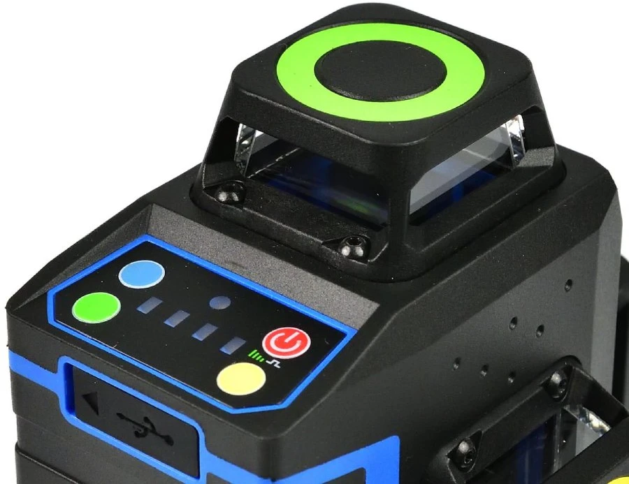 Geko lazerinis samopoziomujący 3D 360 12x žalia linijos (8)
