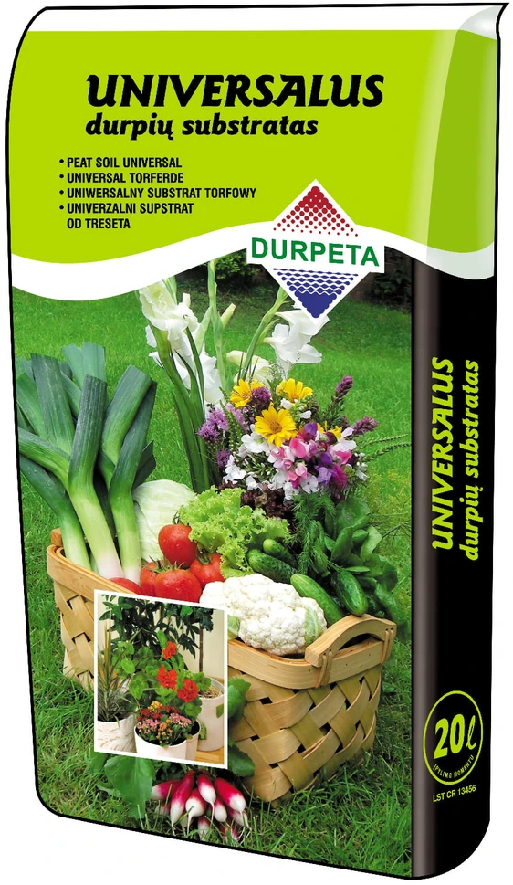 Universalus durpių substratas DURPETA, 20 l