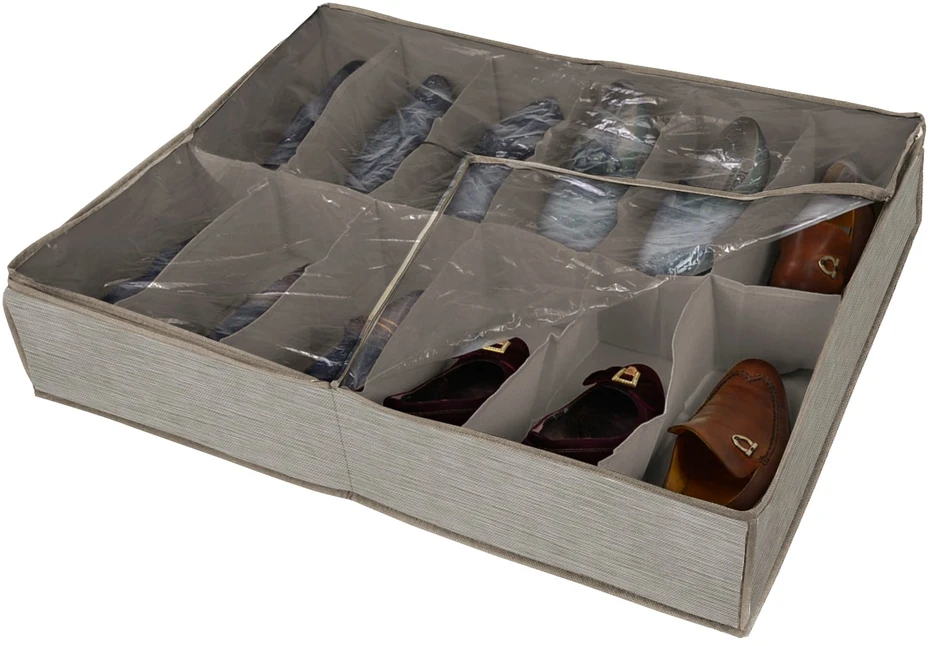 Domoletti BOXSHOE STORA 12GRID 74.5X60X15CM BEIGE
