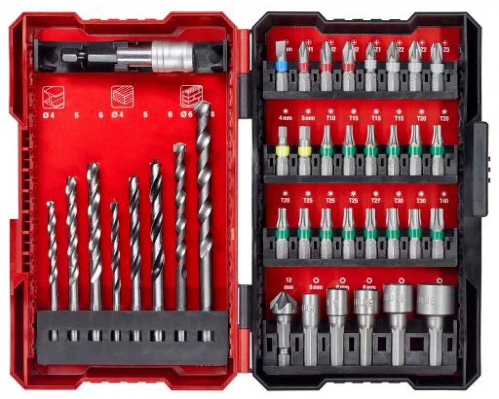Grąžtas KWB Einhell Bohrer- & Bit-Satz, 39-teilig (1/4", in L-Box)