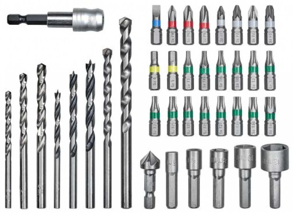 Grąžtas KWB Einhell Bohrer- & Bit-Satz, 39-teilig (1/4", in L-Box)