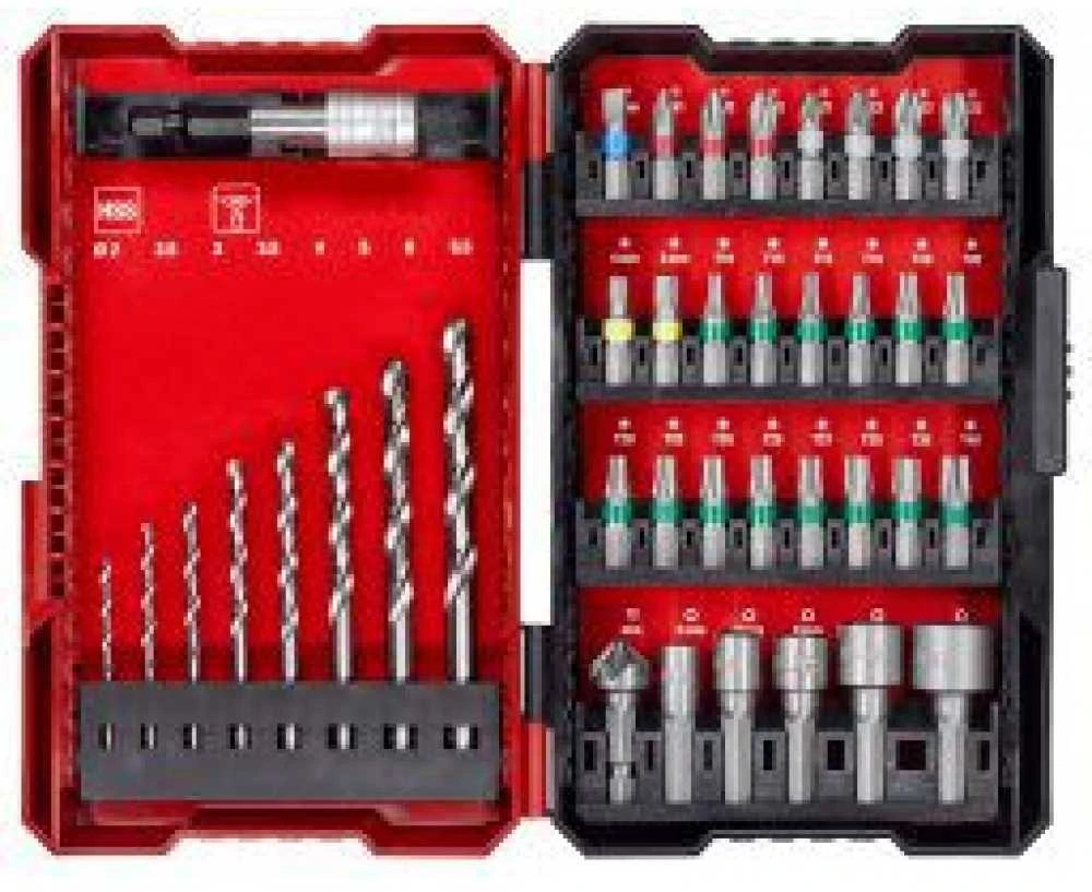 Grąžtas KWB Einhell Bohrer- & Bit-Satz, 39-teilig (1/4", in L-Box)