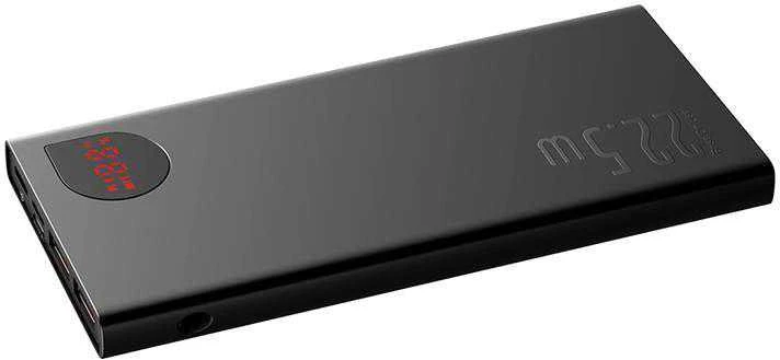 LiPo išorinis akumuliatorius (Powerbank) 20000mAh 22.5W su PD3.0 QC3.0 2xUSB + USB C ADAMAN Metal juodas BASEUS
