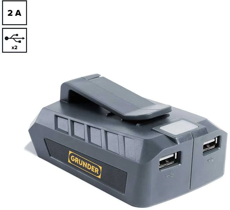 Akumuliatorių adapteris GRUNDER ADP-01, 18 V, 2 A