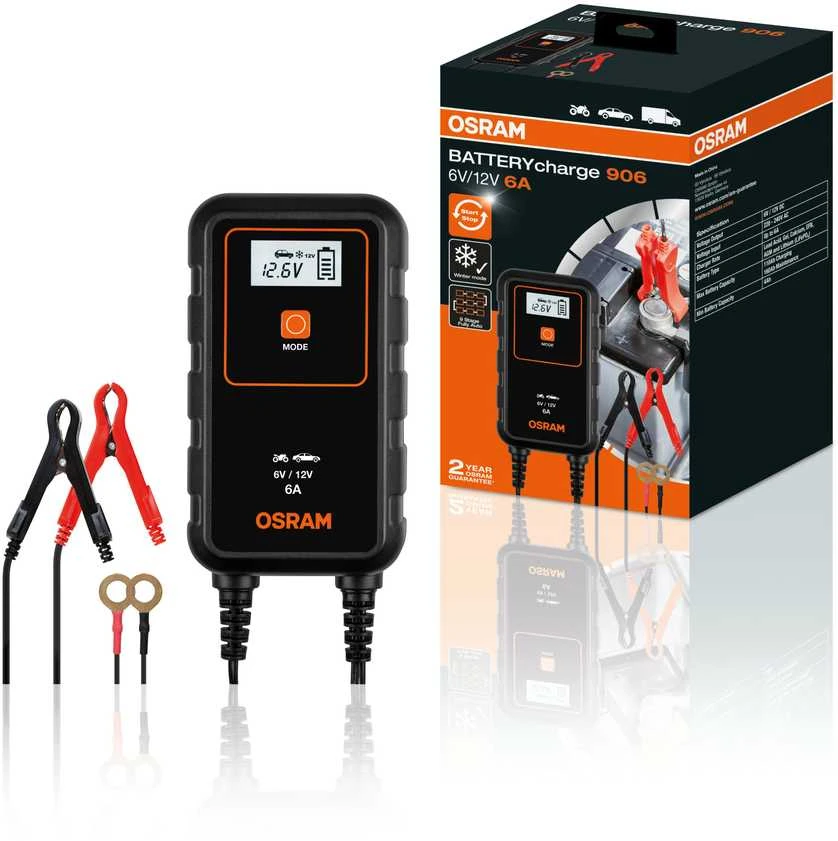 OSRAM įkroviklis 6/12V 6A 110AH