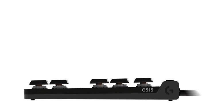 LOGITECH G515 TKL Klaviatūra su laidu žaidimams Juodas (US)