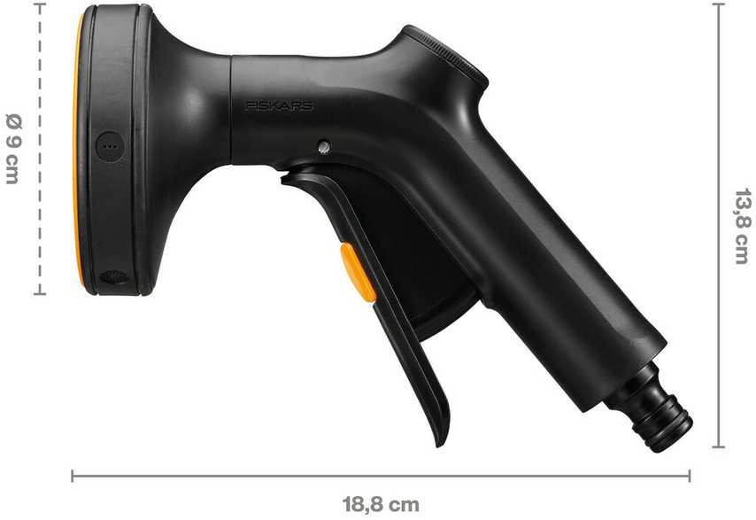 Fiskars Solid vandens purškimo pistoletas, multi