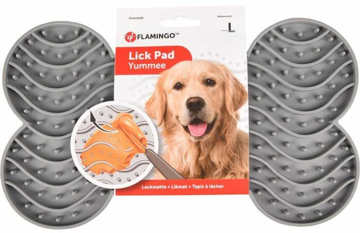 Dubenėlis maitinimui Flamingo Lick Pad Petrol L, 0.5 l