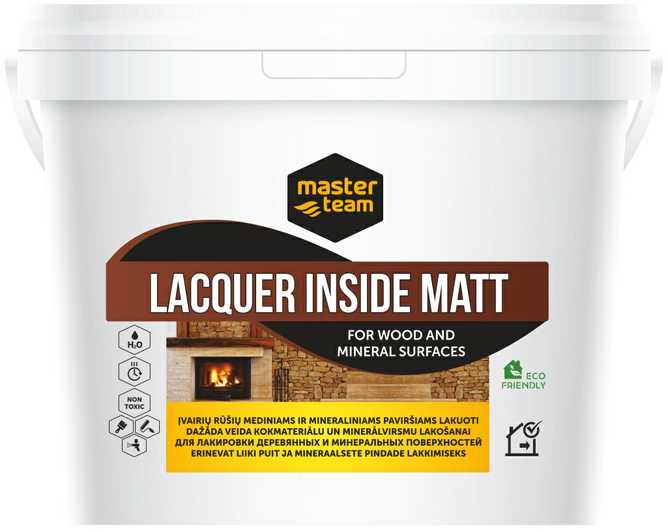 Master Team Rilak VARNISH LACQUER INSIDE Matinis M.TEAM 1 L
