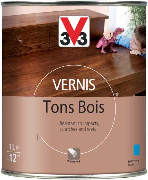 V33 PUSIAU MATINIS BALDŲ LAKAS, BALTA SPALVA
