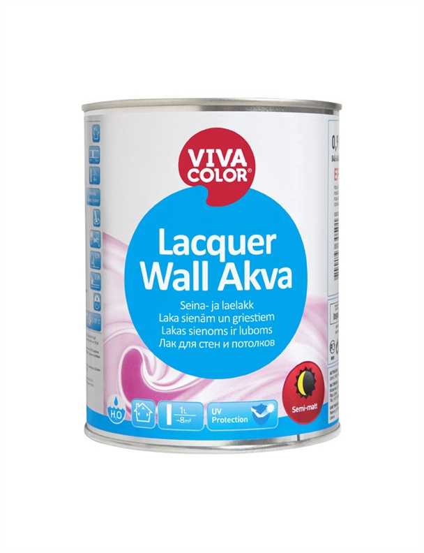 Lakas, pusiau matinės „Vivacolor“, 0,9 l