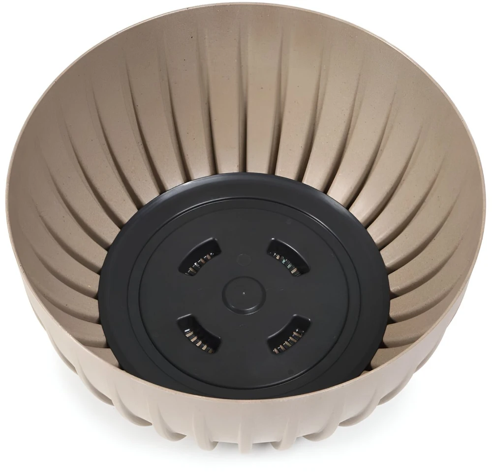 Lamela Gėlių vazonas Mira žemas 240 mm 3,6 l, baltas