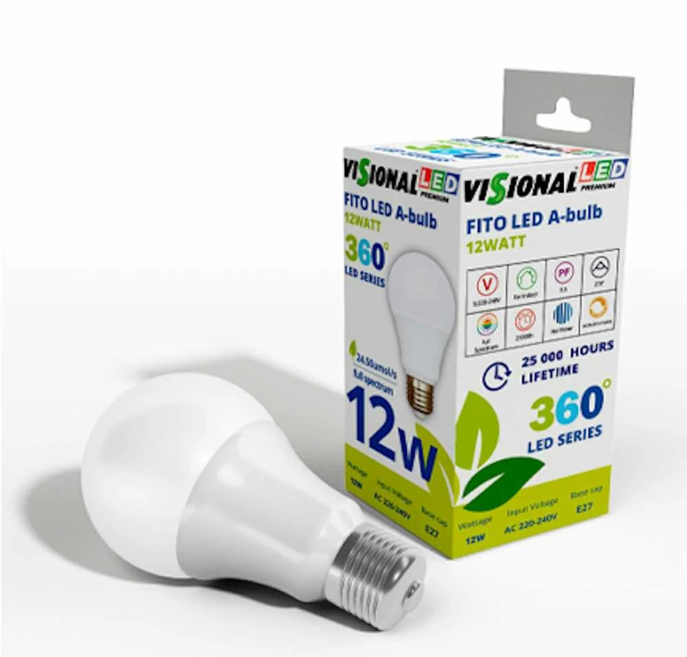 Visional LEMPA LED E27 12W AUGALAMS
