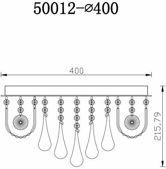 Lubinis šviestuvas Force Carruzzo CEILING LIGHT BISEL 50012-400 4XE14/LED