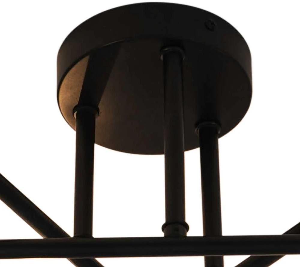 Lubinis šviestuvas Carruzzo CEILING LIGHT BORA 6XG9 Juodas/SMOKY