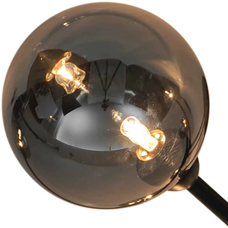 Lubinis šviestuvas Carruzzo CEILING LIGHT BORA 6XG9 Juodas/SMOKY