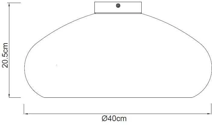 Lubinis šviestuvas Lampa sufitowa Domoletti CEILING LIGHT PAPER E27 BROWN/Juodas