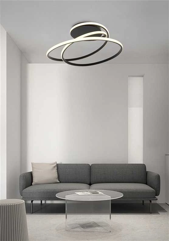 Lubinis šviestuvas Domoletti CEILING LED LIGHT SIBIU 4000K 40W Juodas