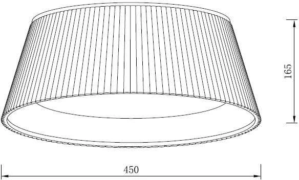 Lubinis šviestuvas Carruzzo Ceiling LED Light TAI D45 4000K Juodas