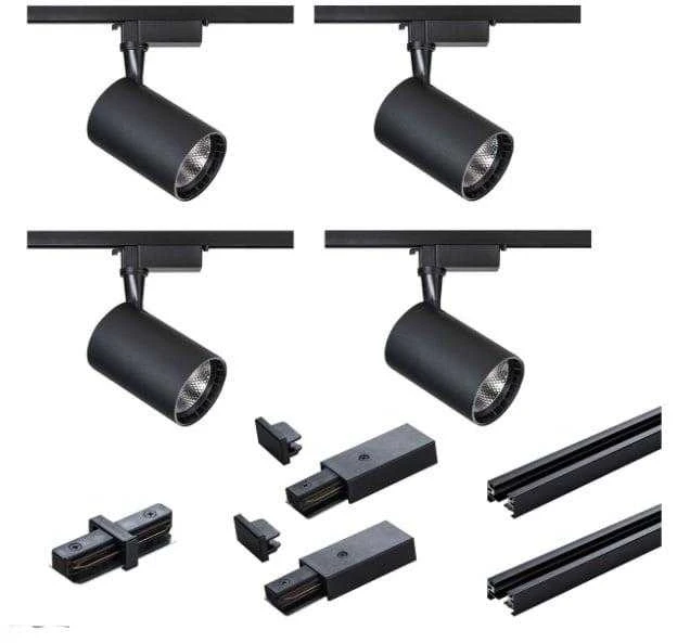 Pakabinamas šviestuvas Šviestuvų bėginė sistema DPM X-LINE, 4×15 W, LED