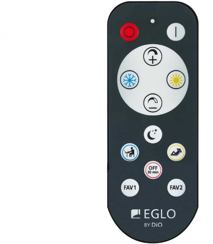 Lubinis šviestuvas EGLO 24W paviršinis šviestuvas ZUBIETA-A, Ø45cm, dimeriuojamas, juodas