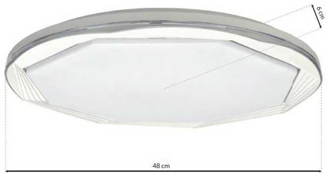 Lubinis šviestuvas MILAGRO OPTIMA ML6400, 52 W, LED