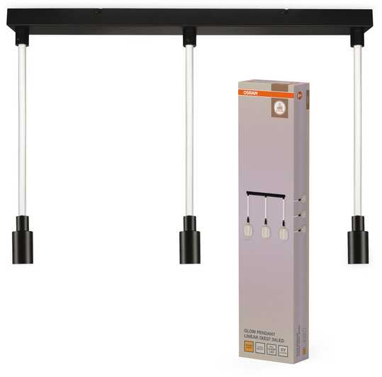 Osram Pakabinamas šviestuvas GLOW PENDULUM, 3xE27, juodas