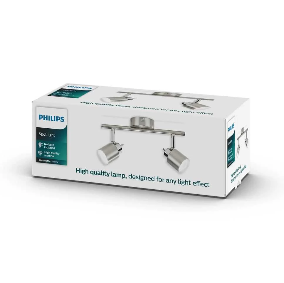 Pakabinamas šviestuvas Kryptinis šviestuvas PHILIPS MERANTI, 2 × 35 W, GU10