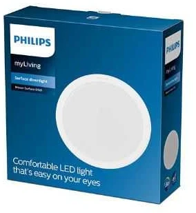 Paviršinė LED panelė lubų Philips Meson, 3000K, LED, baltas