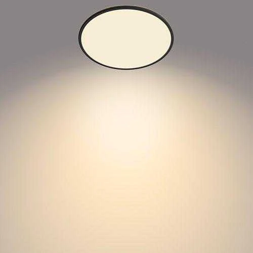 Šviestuvas lubų Philips SuperSlim, 2700°K, LED, juodas