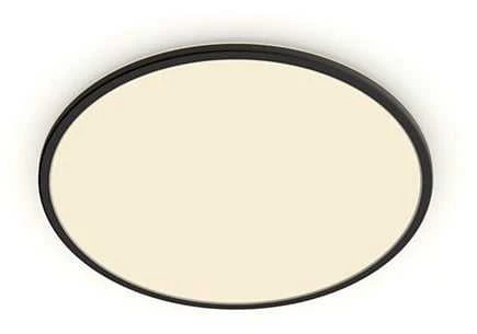 Šviestuvas lubų Philips SuperSlim, 2700°K, LED, juodas