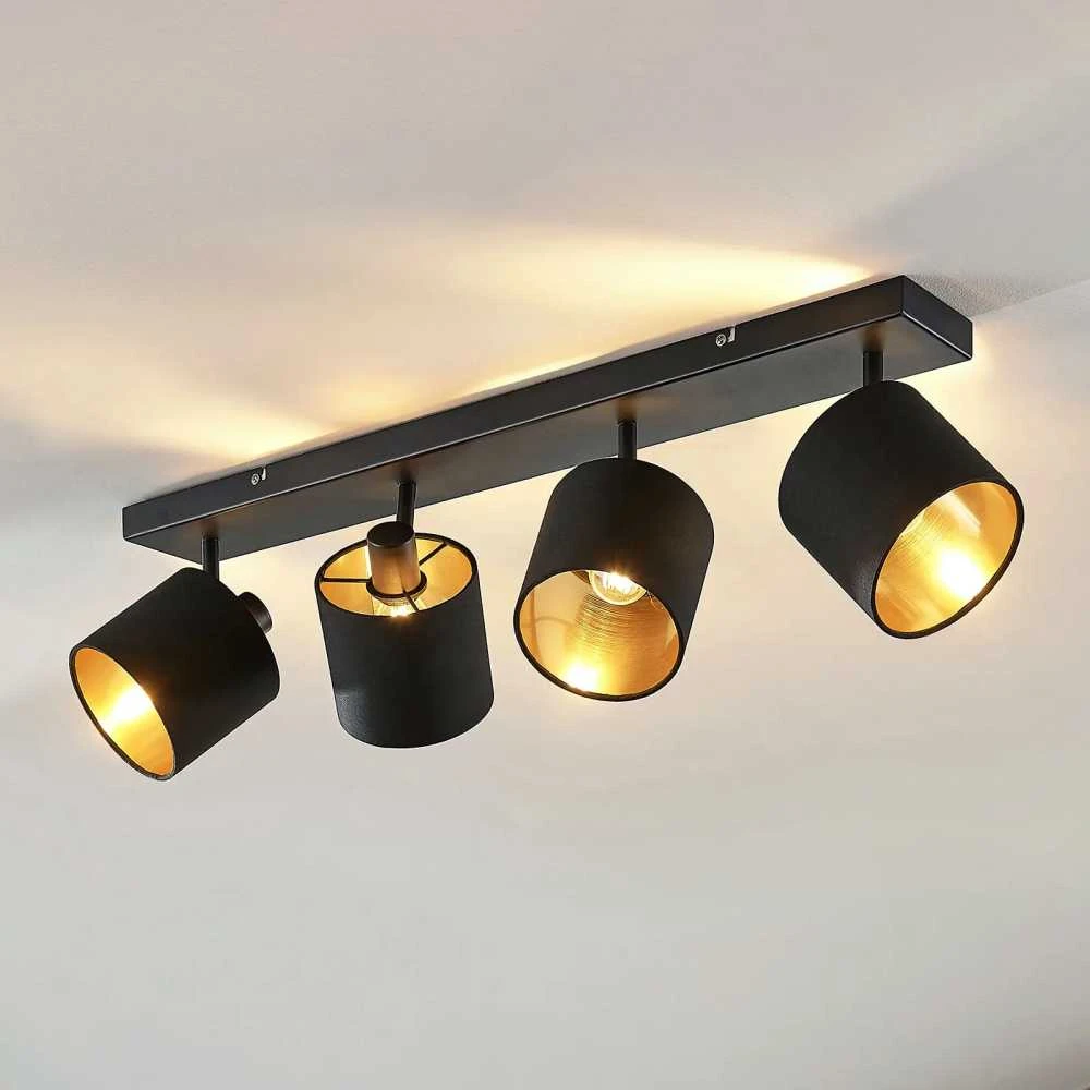 Lubinis šviestuvas Lampa sufitowa Trio Spot juoda Trio RL TOMMY R80334079