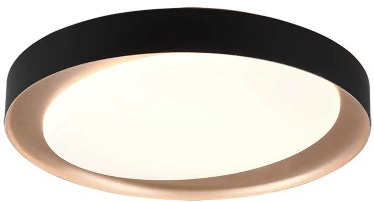Lubinis šviestuvas Trio ZETA LED CEILING LAMP Juodas/GOLD