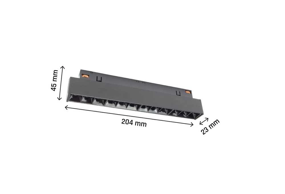Lubinis šviestuvas Šviestuvas lubinis Spectrum SYSTEM SHIFT 48V GRID S, 12 W