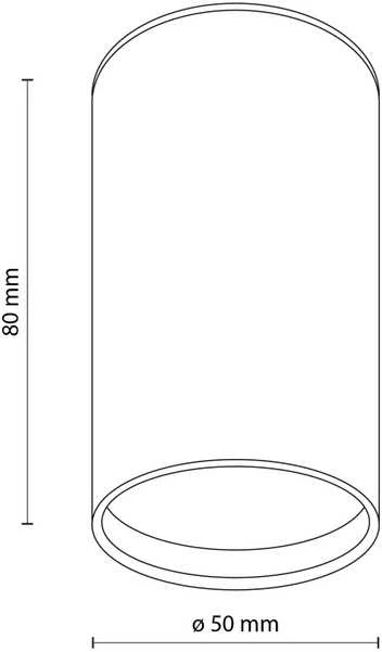 Lubinis šviestuvas Tk_Lighting Šviestuvas lubų TK Lighting Top 5766, GU10, baltas
