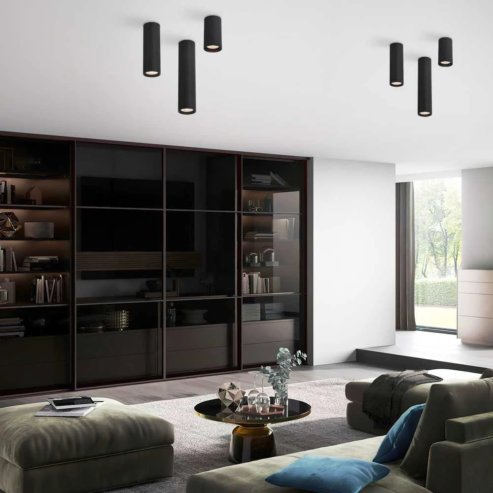 Lubinis šviestuvas Tk_Lighting Šviestuvas lubų TK Lighting Tune 10026, GU10, juodas