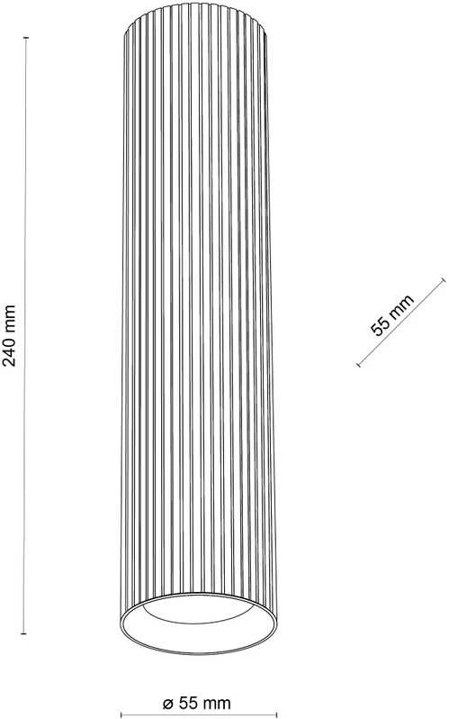 Lubinis šviestuvas Tk_Lighting Šviestuvas lubų TK Lighting Tune 10026, GU10, juodas