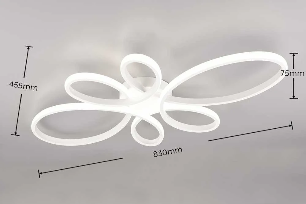 Lubinis šviestuvas Šviestuvas lubų Trio Fly 645619131, 32 W, 4000 °K