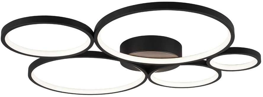 Lubinis šviestuvas Trio RONDO LED CEILING LAMP Matinis Juodas