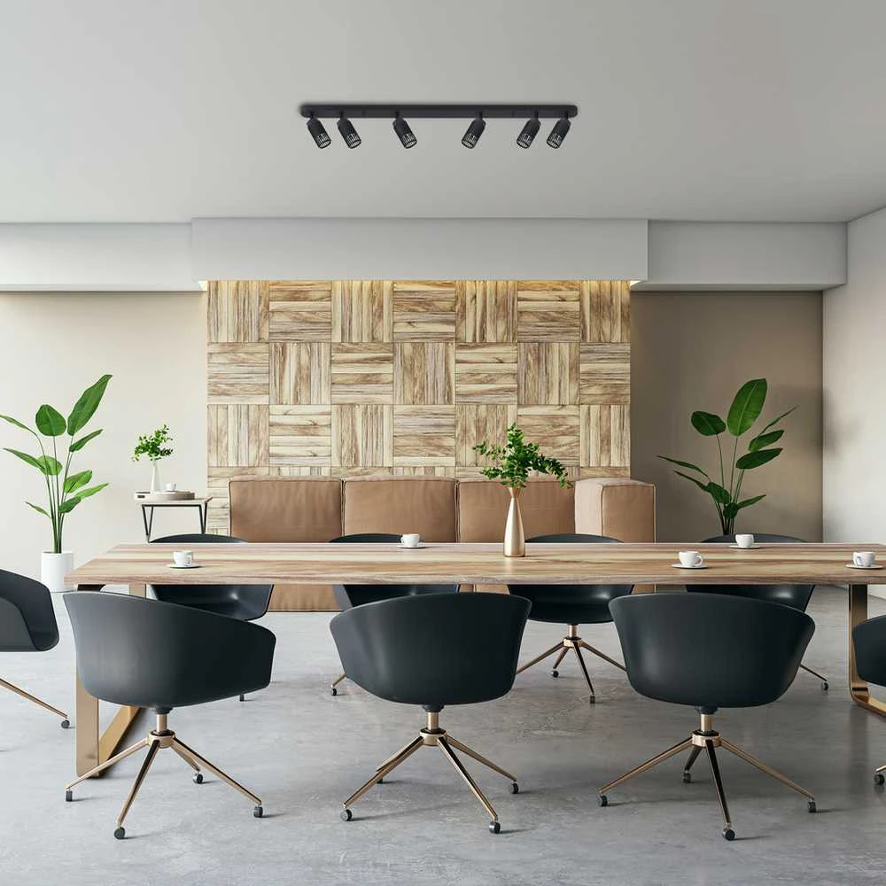 Lubinis šviestuvas Nezatříděno Lampa sufitowa Domoletti CEILING LIGHT ALVEO 6XGU10 ML0297 Juodas